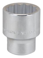 (image for) Vulcan MT-SM6034 Drive Socket, 34 mm Socket, 3/4 in Drive, 12-Point, Chrome Vanadium Steel, Chrome