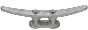 (image for) National Hardware DP3202BC Series N348-540 Rope Cleat, 8 in L x 1-1/2 in H Dimensions, Die-Cast Metal/Steel, Galvanized