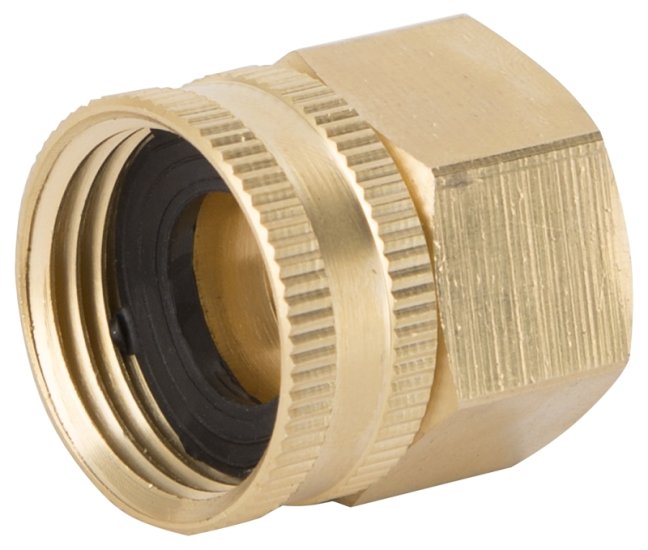 (image for) Landscapers Select GHADTRS-9 Swivel Hose Connector, 3/4 x 3/4 in, FNPT x FNH, Brass, Brass