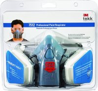 (image for) 3M TEKK Protection 7512PA1-A/R-7512E Professional Paint Spray Respirator, M Mask, P95 Filter Class, Dual Cartridge
