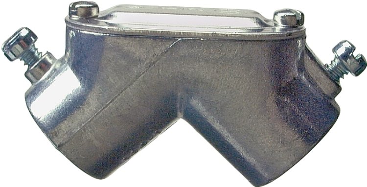 (image for) Halex 14405 Set Screw Pull Elbow, 90 deg Angle, 1/2 in, Zinc, 15/BX