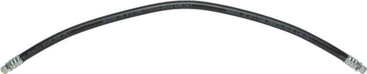 (image for) LubriMatic 10-201 Grease Gun Hose, 18 in L, NPT Male, 3000 psi Pressure, Rubber/Steel