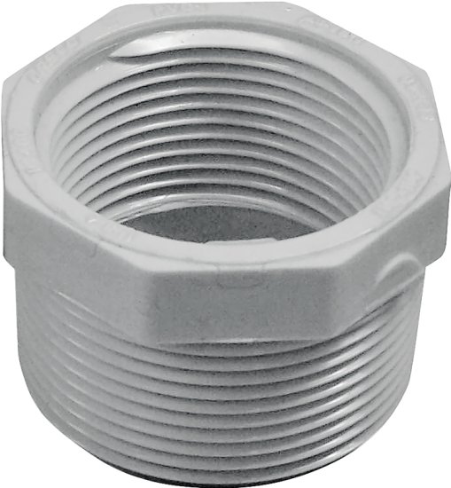 (image for) IPEX 435709 Reducing Bushing, 1-1/2 x 1-1/4 in, MPT x FPT, White, SCH 40 Schedule, 150 psi Pressure