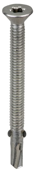 (image for) Acorn International S-WM12212G250 Screw, #12 Thread, Star Drive, Self-Tapping, Winged Point, Galvanized Steel, 250 BAG
