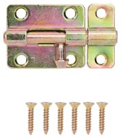 (image for) ProSource 20484CZB-PS Barrel Bolt, 0.31 Dia in Bolt Head, 2-1/2 in L Bolt, Steel, Satin Brass