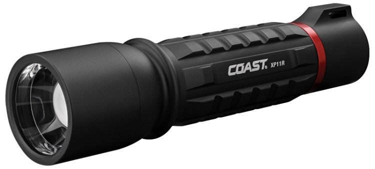 (image for) Coast XP Series XP11R Rechargeable Flashlight, AAA Battery, Alkaline Battery, LED Lamp, 2100 Lumens Lumens, Black