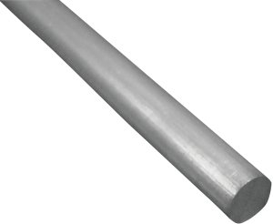 (image for) K & S 3056 Decorative Metal Rod, 5/16 in Dia, 36 in L, 1100-O Aluminum, 6061 Grade
