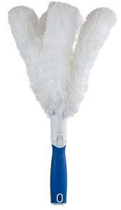 (image for) Unger 989400 Feather Duster, 2 in Head, Microfiber Head, 6 in L Handle, White