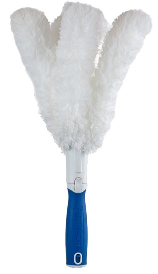 (image for) Unger 989400 Feather Duster, 2 in Head, Microfiber Head, 6 in L Handle, White