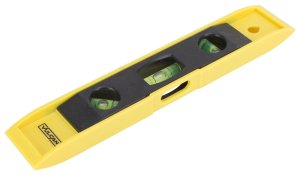(image for) Vulcan JLO-063 Torpedo Level, 9 in L, 3-Vial, 1-Hang Hole, Magnetic, Plastic