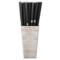 (image for) Quick R 13812 Pipe Insulation, 1-3/8 in ID x 2-3/8 in OD Dia, 5 ft L, Polyethylene