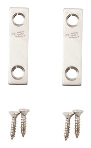(image for) National Hardware N348-359 Mending Brace, 2 in L, 1/2 in W, Stainless Steel, Screw Mounting