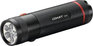 (image for) Coast 19286 Dual Color Flashlight, AAA Battery, Alkaline Battery, LED Lamp, 315 Lumens, Bulls-Eye Spot Beam, Black