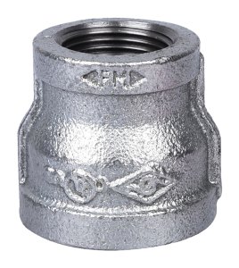 (image for) ProSource 24-1X3/4G Reducing Pipe Coupling, 1 x 3/4 in, Threaded, Malleable Steel, SCH 40 Schedule