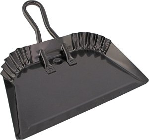 (image for) Simple Spaces DL-5004 Dustpan, 13-1/2 in L, 12 in W, Steel, Black