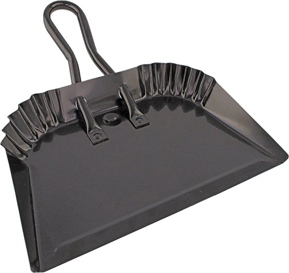 (image for) Simple Spaces DL-5004 Dustpan, 13-1/2 in L, 12 in W, Steel, Black