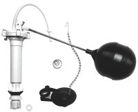 (image for) Danco 80816 Toilet Tank Repair Kit, Plastic, Includes: Universal Flapper, Spring, Float and Ballcock