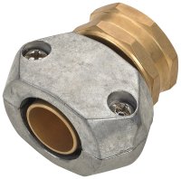 (image for) Landscapers Select GC533 Hose Coupling, 5/8 to 3/4 in, Female, Brass and zinc, Brass and Silver