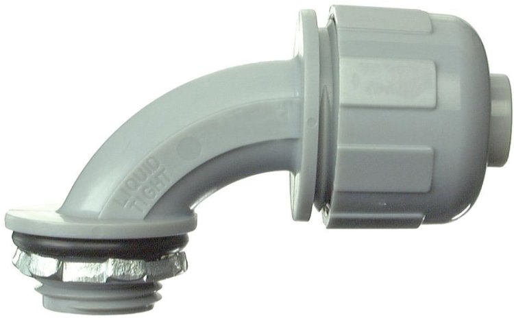 (image for) Halex 27691 Quick-Set Connector, 1/2 in Compression, PVC, Gray