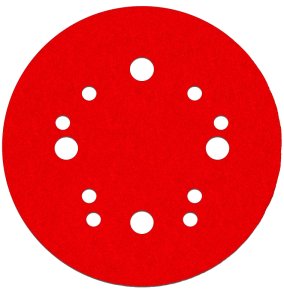 (image for) Diablo DCD050040H50G Sanding Disc, 5 in Dia, 40 Grit, Ultra Coarse, Ceramic Abrasive, 12-Hole, 50/PK