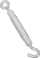(image for) National Hardware 2172BC Series N221-853 Turnbuckle, 55 lb Working Load, #12-24 Thread, Hook, Eye, 6-1/2 in L Take-Up