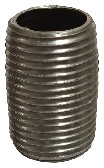 (image for) ProSource 3/8XCB Pipe Nipple, 3/8 in, Male NPT Threaded, Steel, SCH 40 Schedule