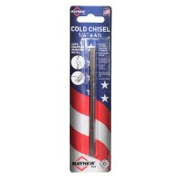 (image for) Mayhew 10102 Cold Chisel, 1/4 in Tip, 7-1/2 in OAL, Steel Blade