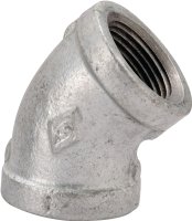 (image for) ProSource 4-1-1/2G Pipe Elbow, 1-1/2 in, Threaded, 45 deg Angle, SCH 40 Schedule, 300 psi Pressure