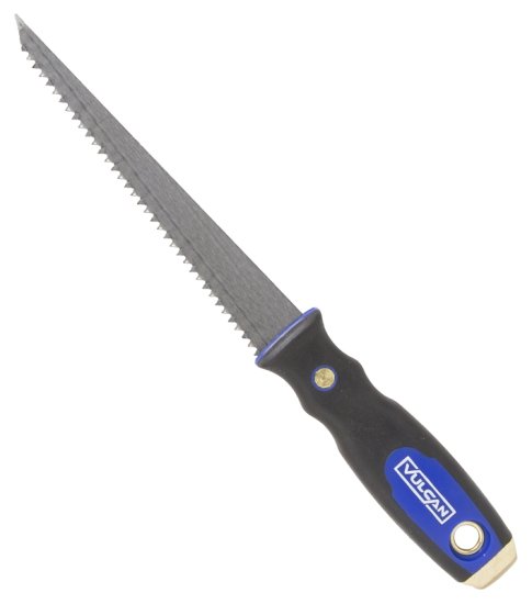 (image for) Vulcan 311013L Drywall Utility Saw, 6-1/4 in L Blade, 1 in W Blade, Hardened Steel Blade, 6 TPI, Plastic Handle
