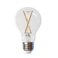 (image for) Feit Electric A1940CL927CA/FIL/4 LED Light Bulb, A19 Lamp, 40 W Equivalent, E26 Lamp Base, Dimmable, Clear