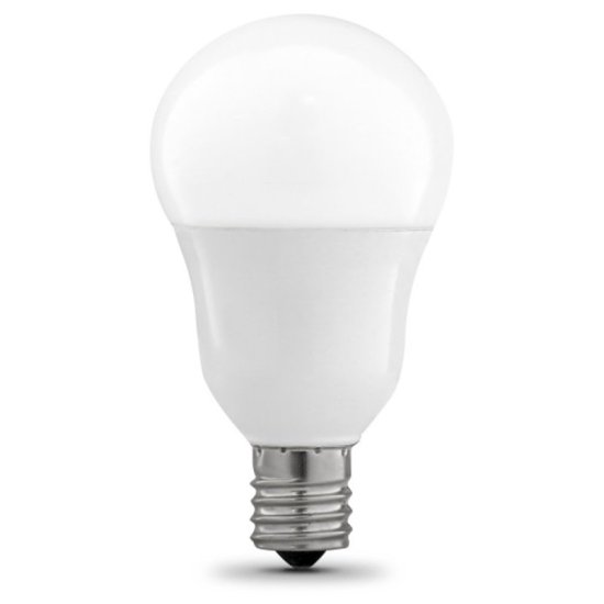 (image for) Feit Electric BPA1560N/950CA/2 LED Bulb, General Purpose, A15 Lamp, 60 W Equivalent, E17 Lamp Base, Dimmable, White