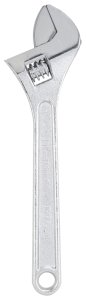 (image for) Vulcan JLO-060 Adjustable Wrench, 15 in OAL, Steel, Chrome