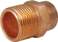 (image for) Elkhart Products 104 Series 30330 Pipe Adapter, 3/4 in, Sweat x MNPT, Copper