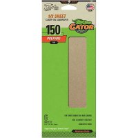 (image for) Gator 5041 Sanding Sheet, 3-2/3 in W, 9 in L, 150 Grit, Fine, Aluminum Oxide Abrasive, Paper Backing