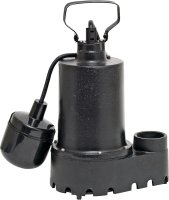 (image for) Superior Pump 92331 Sump Pump, 46 gpm, 4.1 A, 120 V, 0.33 hp, 1-1/2 in Outlet