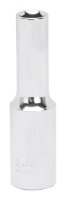 (image for) Vulcan MT6500662 Drive Socket, 8 mm Socket, 3/8 in Drive, 6-Point, Chrome Vanadium Steel, Chrome