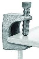 (image for) SuperStrut Z502-10 Beam Clamp, 2 in L, Iron, Silver, Electro-Plated, 10/PK