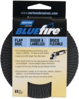 (image for) Norton 03212 Flap Disc, 4-1/2 in Dia, 5/8-11 Arbor, Coated, P60 Grit, Coarse, Zirconia Aluminum Abrasive, Cotton Backing