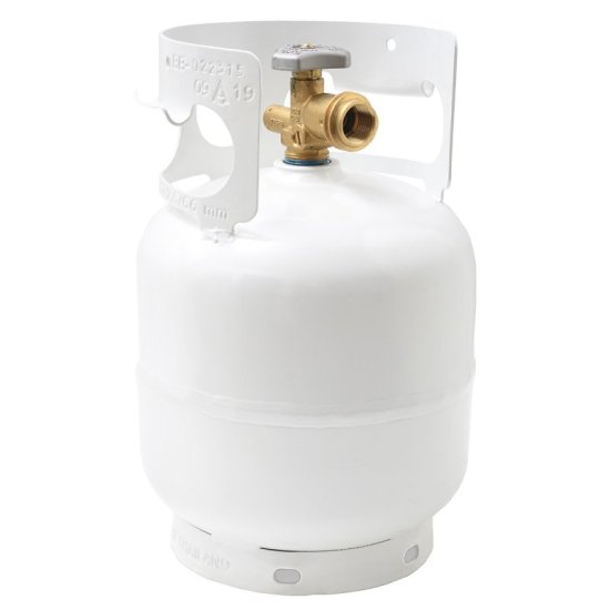 (image for) Flame King YSN5LB Cylinder with Overfill Protection Device, 5 lb Tank, Steel, White
