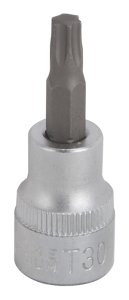 (image for) Vulcan 3505001920 Fractional Star Bit Socket, T30 Tip, Chrome