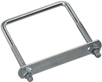 (image for) National Hardware N222-398 U-Bolt, 3/8-16 Thread, 3 in L Thread, Steel, Zinc
