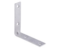 (image for) ProSource CB-G025-C4PS Corner Brace, 2-1/2 in L, 2-1/2 in W, 5/8 in H, Galvanized Steel, Galvanized, 2 mm Thick Material