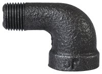 (image for) ProSource B92 6 Street Pipe Elbow, 1/8 in, FIP x MIP, 90 deg Angle, Malleable Iron, SCH 40 Schedule, 300 psi Pressure