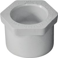 (image for) IPEX 435655 Reducing Bushing, 1-1/2 x 1 in, Spigot x Socket, White, SCH 40 Schedule, 150 psi Pressure