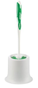 (image for) Libman 34 Toilet Bowl Brush, 1 in L Trim, PET Bristle, Polypropylene Holder, White Holder