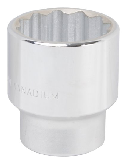 (image for) Vulcan MT-SS6054 Drive Socket, 1-11/16 in Socket, 3/4 in Drive, 12-Point, Chrome Vanadium Steel, Chrome