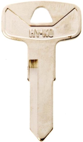 (image for) Hy-Ko 11010YH38 Automotive Key Blank, Brass, Nickel, For: Yamaha Motorcycle Locks, YH38 Key Number