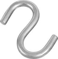 (image for) National Hardware N233-536 S-Hook, 55 lb Working Load, 0.18 in Dia Wire, Stainless Steel, Stainless Steel