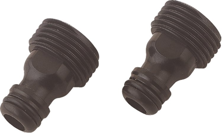 (image for) Landscapers Select GC545-2 Tap Adapter Male Thread, Male Thread, Plastic, Black, For: Quick Connector