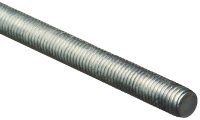 (image for) National Hardware N179-531 Threaded Rod, 1/2-13 Thread, 36 in L, A Grade, Steel, Zinc, UNC Thread